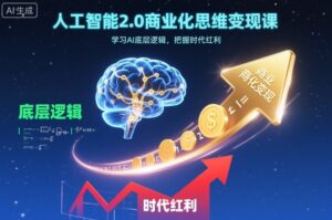 人工智能2.0商业化思维变现课，学习AI底层逻辑，把握时代红利-川川创富网