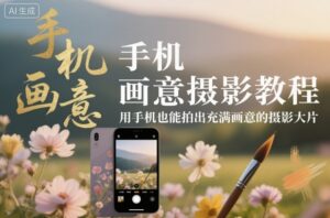手机画意摄影教程，用手机也能拍出充满画意的摄影大片-川川创富网