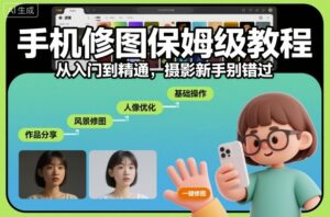 手机修图保姆级教程，从入门到精通，摄影新手别错过-川川创富网