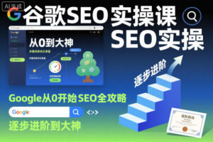 谷歌SEO实操课,Google从0开始SEO全攻略,逐步进阶到大神-川川创富网