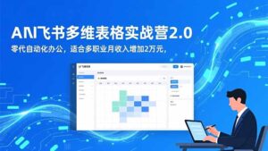 AI+飞书多维表格实战营2.0:零代码自动化办公,适合多职业月收入增加2万元-川川创富网