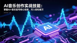 AI音乐创作实战技能：掌握AI+音乐起号核心技能，月入轻松破万-川川创富网
