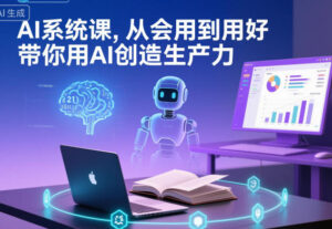 AI系统课，从会用到用好，带你用AI创造生产力-川川创富网