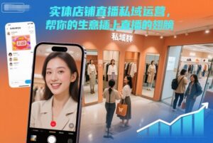 实体店铺直播私域运营，帮你的生意插上直播的翅膀-川川创富网