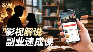 Tk影视解说副业速成课，软件安装、全流程实操、爆款预设，新手两周变现-川川创富网