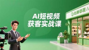 AI短视频获客实战课，数字人创作、实体行业应用、精准引流，30天获取客源月入6万+-川川创富网