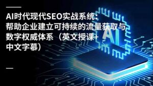 AI时代现代SEO实战系统：帮助企业建立可持续的流量获取与数字权威体系(英文授课+中文字幕-川川创富网
