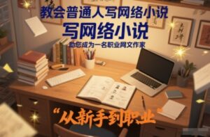 教会普通人写网络小说,助您成为一名职业网文作家-川川创富网