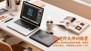 PS进阶大师训练营，从基础工具到商业案例全掌握，具备专业设计能力，月接单收入6000-1.2万-川川创富网