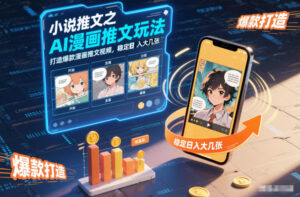 小说推文之AI漫画推文玩法,打造爆款漫画推文视频,稳定日入大几张-川川创富网