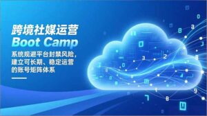 跨境社媒运营Boot Camp：系统规避平台封禁风险，建立可长期、稳定运营的账号矩阵体系-川川创富网
