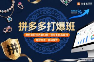 拼多多打爆班原创高阶技术第53期，拼多多饰品项目-川川创富网