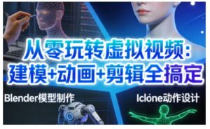 从零玩转虚拟视频：建模+动画+剪辑全搞定，轻松创作出专业级的虚拟视频内容-川川创富网