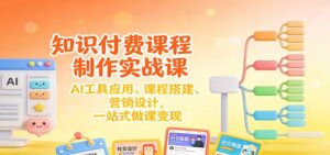 知识付费课程制作实战课：AI工具应用 、课程搭建、营销设计，一站式做课变现-川川创富网