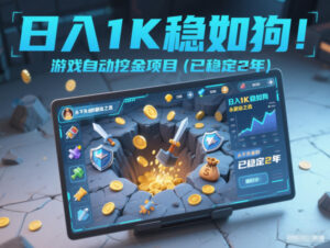 日入1K稳如狗！游戏自动挖金项目(已稳定2年)，永不失业的副业之选【揭秘】-川川创富网