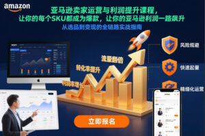亚马逊卖家运营与利润提升课程,让你的每个SKU都成为爆款,让你的亚马逊利润一路飙升(更新12月)-川川创富网