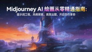Midjourney AI绘画从零精通指南：提示词工程，风格探索，高效出图，开启创作革命-川川创富网