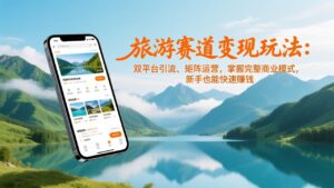 旅游赛道变现玩法：双平台引流、矩阵运营，掌握完整商业模式，新手也能快速赚钱-川川创富网