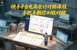 快手平台电商会计对账课程,手把手教你做对账-川川创富网