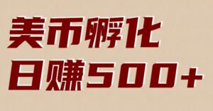 美币孵化项目：电脑全自动挂机赚美金，小白轻松上手-川川创富网