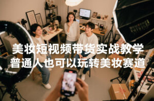 美妆短视频带货实战教学，普通人也可以玩转美妆赛道-川川创富网
