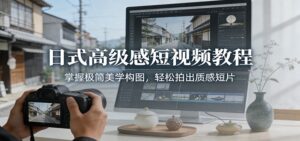 日式高级感短视频教程:掌握极简美学构图,轻松拍出质感短片-川川创富网