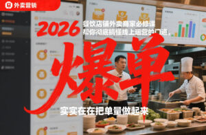 2026餐饮店铺外卖商家必修课,帮你彻底搞懂线上运营的门道,实实在在把单量做起来-川川创富网