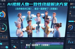 AI视频人物一致性终极解决方案(含多角色对口型)，看这一篇就够了(完整版)-川川创富网