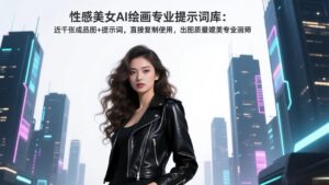 性感美女AI绘画专业提示词库：近千张成品图+提示词，直接复制使用，出图质量媲美专业画师-川川创富网