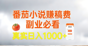 番茄小说赚稿费,副业必看,真实日入1000!超级简单!-川川创富网
