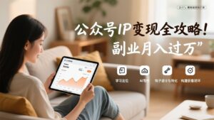 公众号IP变现全攻略,学习定位、AI写作、钩子设计与转化,构建获客闭环,副业月入过万-川川创富网