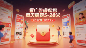 看广告撸红包，每天稳定5-20米，无任何门槛，适合任何人-川川创富网
