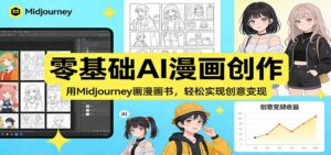 零基础AI漫画创作：用Midjourney画漫画书，轻松实现创意变现-川川创富网
