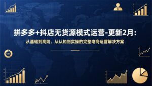 拼多多+抖店无货源模式运营-更新2月:从基础到高阶、从认知到实操的完整电商运营解决方案-川川创富网