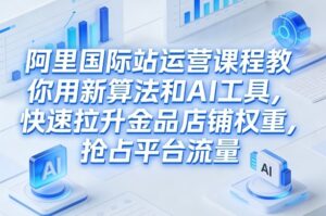 阿里国际站运营课程,教你用新算法和AI工具,快速拉升金品店铺权重,抢占平台流量(更新2026)-川川创富网