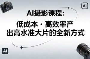 AI摄影课程,低成本高效率产出高水准大片的全新方式-川川创富网