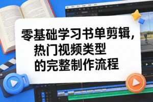 零基础学习书单剪辑，热门视频类型的完整制作流程(更新2026)-川川创富网