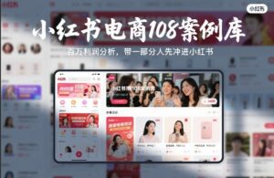 小红书电商108案例库，百W利润分析，带一部分人先冲进小红书【文档】-川川创富网