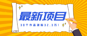 30 条作品涨粉 32 万！零成本复刻高认知心理学视频，普通人也能做的爆款玩法-川川创富网