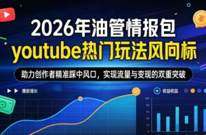 2026年油管情报包,youtube热门玩法风向标,助力创作者精准踩中风口,实现流量与变现的双重突破(更新)-川川创富网