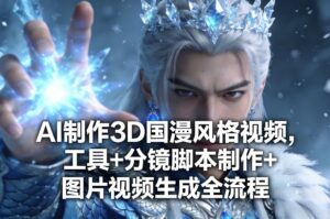 AI制作3D国漫风格视频，工具+分镜脚本制作+图片视频生成全流程-川川创富网