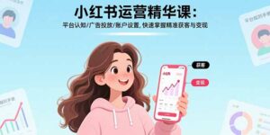 小红书运营精华课-更新：平台认知/广告投放/账户设置,快速掌握精准获客与变现-川川创富网