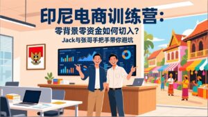 印尼电商训练营:零背景零资金如何切入?Jack与张哥手把手带你避坑-川川创富网