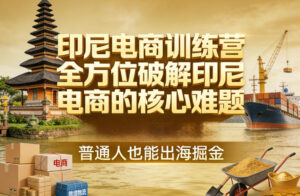 印尼电商训练营，全方位破解印尼电商的核心难题，普通人也能出海掘金-川川创富网