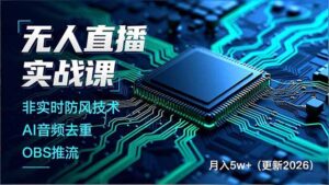 无人直播实战课(更新3月-川川创富网