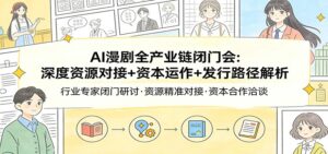 AI漫剧全产业链闭门会：深度资源对接+资本运作+发行路径解析-川川创富网