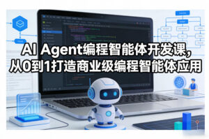 AI Agent编程智能体开发课，从0到1打造商业级编程智能体应用-川川创富网