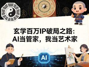 玄学百万IP破局之路：AI当管家，我当艺术家-川川创富网