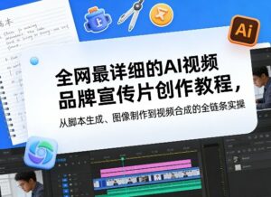 全网最详细的AI视频品牌宣传片创作教程，从脚本生成、图像制作到视频合成的全链条实操-川川创富网