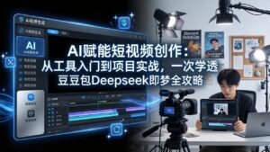 AI赋能短视频创作：从工具入门到项目实战，一次学透豆包Deepseek即梦全攻略-川川创富网